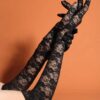 SHEIN Accessories 1 Pair Women Lace Embroidered Gloves