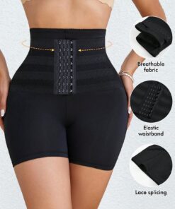 SHEIN Shorts High Waist Slimming Briefs For Women, Tummy Control Shapewear Shorts