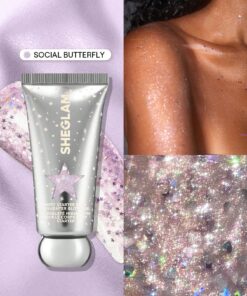 SHEIN Beauty SHEGLAM Starter Body Highlighter Glitter Gel-Social Butterfly Gel