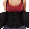 SHEIN Accessories Sports Outdoor 1pc Zipper & Hook Closure Black Camisole Shapewear Waist Trainer Corset Gym Accessories