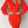 Women's Elegant Fashion Party Dress, Women's Red Dress, Spring Fashionable Elegant High-End Banquet